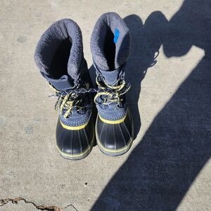 L.L. Bean Kids Snow Boots - Black and Yellow